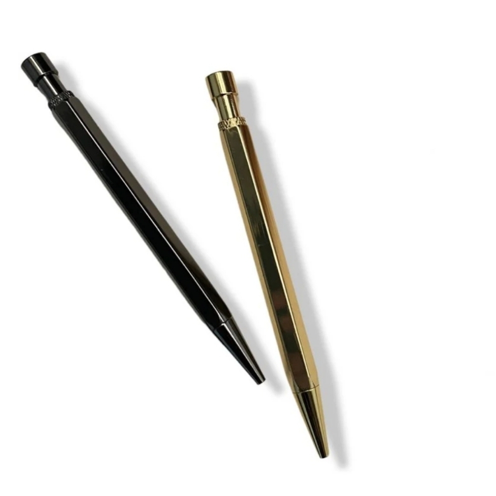 ❤️BUY 2 GET 1 FREE Retractable Gold Brass Pen, Retail Price $16.95 USD - Picture 3 of 9